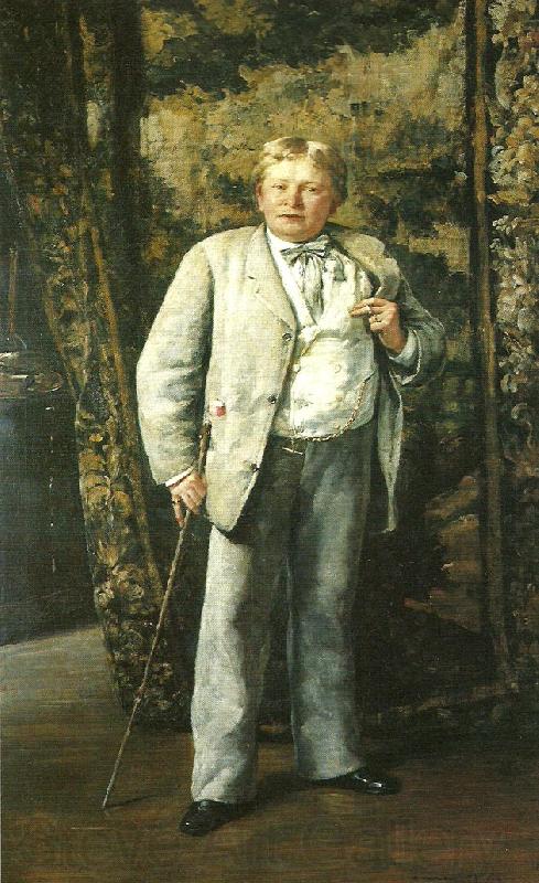 Ernst Josephson Portratt av Carl Skanberg Norge oil painting art